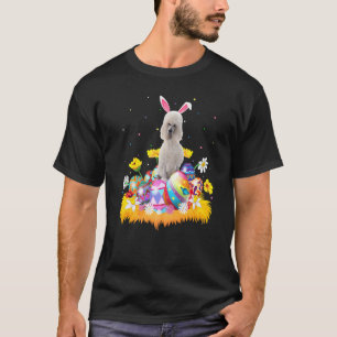 Camiseta Ovo de Páscoa Engraçado Poodle Padrão Cachorro So