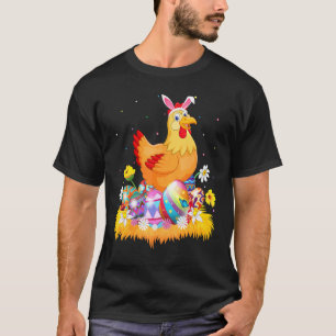 Camiseta Ovo de Páscoa Galinha Bonita Páscoa Domingo