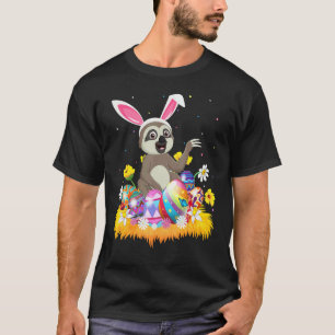 Camiseta Ovo de Páscoa Preguiça Fofa Domingo de Páscoa