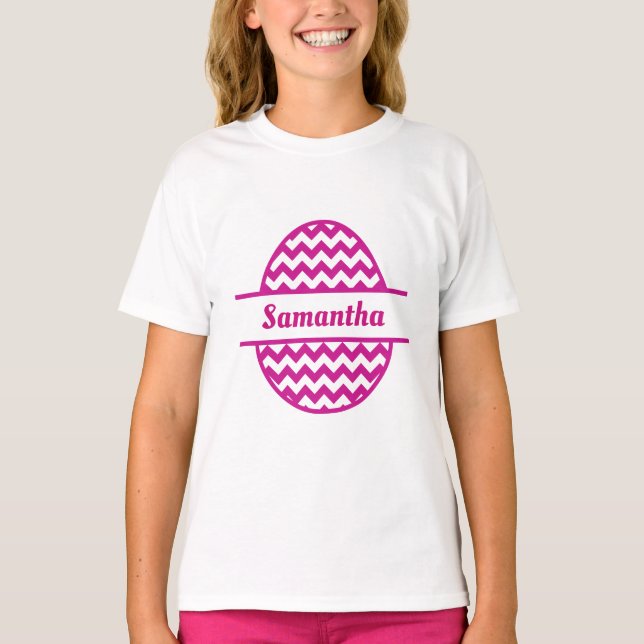 Camiseta Ovo de Páscoa Rosa (Frente)