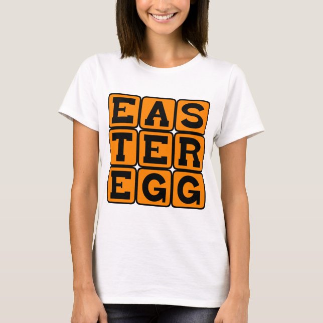 Camiseta Ovo de Páscoa, Tratamento Escondido (Frente)
