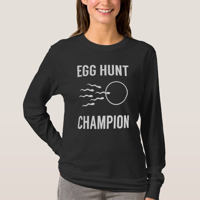 Camiseta Ovo Hunt Champion Páscoa Engraçada Anou (Frente)