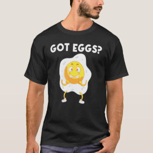 Camiseta Ovo Legal Para Homens Mulheres Frito Assado Pochê