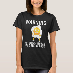 Camiseta Ovo Legal Para Homens Mulheres Frito Assado Pochê