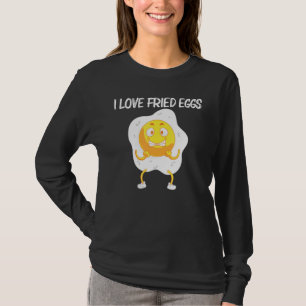 Camiseta Ovo Legal Para Homens Mulheres Frito Assado Pochê