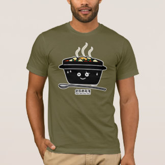 Camiseta Ovo quente dos jjigae macios picantes coreanos da