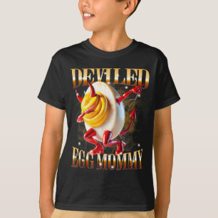 Camiseta Ovo recheado engraçado Humor de comida Dab Meme De