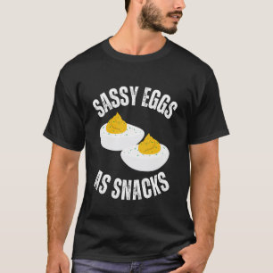 Camiseta Ovo Recheado Ovos Sassy Jantar Humor Amante de Com