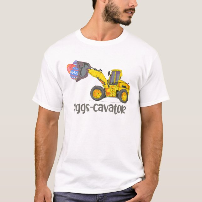 Camiseta Ovos Cavador Dia de Páscoa Caça De Ovos Para Crian (Frente)