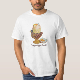 Camiseta ovos chichen com ovo cozido e slogan divertido
