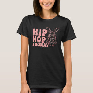 Camiseta Ovos Coelhos Coelhos Caçando Salto no Felz pascoa
