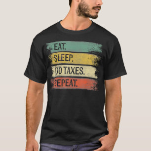 Camiseta Ovos Contabilistas Engraçados Comem O Sono Repetem