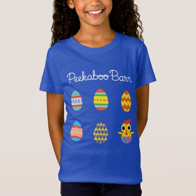 Camiseta Ovos da páscoa da páscoa | do celeiro do Peekaboo (Frente)