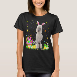 Camiseta Ovos da Páscoa engraçados caçando Poodle padrão ca