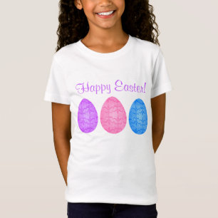 Camiseta Ovos da páscoa extravagantes para miúdos