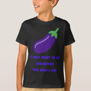 Camiseta Ovos de beringela Estranha-do-bizarro Púrpura Vege