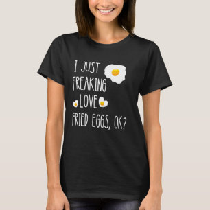 Camiseta Ovos de café da manhã, ovos de gema de ovo, ovos s