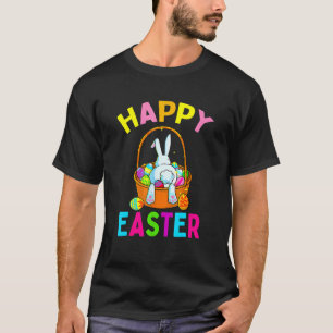 Camiseta Ovos De Chocolate Para Caça A Coelhinhos Do Dia Do