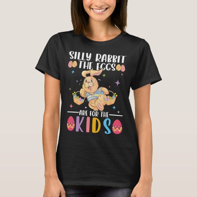 Camiseta Ovos De Coelho bobo São Para As Crianças Páscoa Do (Frente)