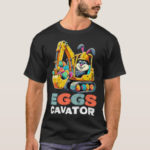Camiseta Ovos de Crianças Cavador Coelho de Páscoa Escavade
