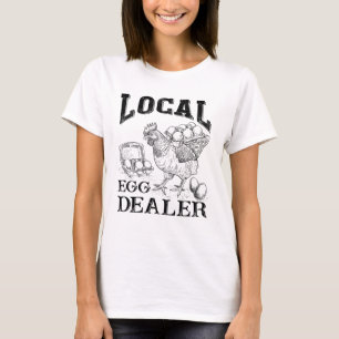 Camiseta Ovos De Galinha Engraçados Com T-Shirt