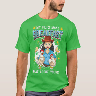 Camiseta Ovos De Galinha Meus Animais Fazem Farinha De Fran
