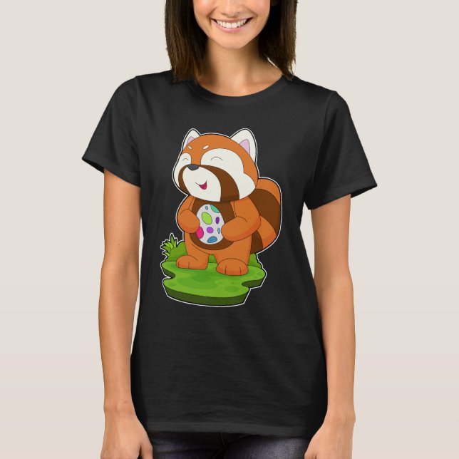 Camiseta Ovos de Panda Vermelha Páscoa (Frente)
