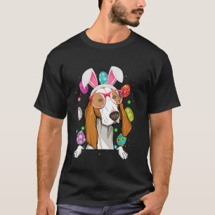Camiseta Ovos de Páscoa com Rosto de Cachorro de Porcelana