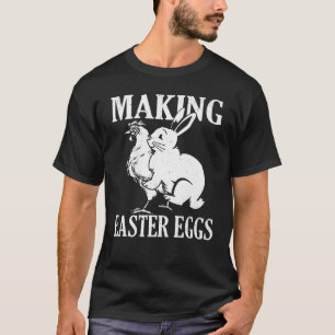Camiseta Ovos De Páscoa De fazer Coelhinho De Páscoa E Gali