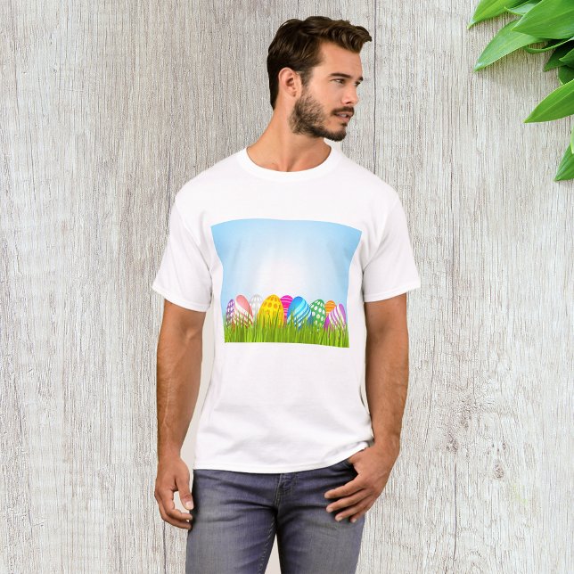 Camiseta Ovos De Páscoa Em Camiseiros T-Shirt (Criador carregado)