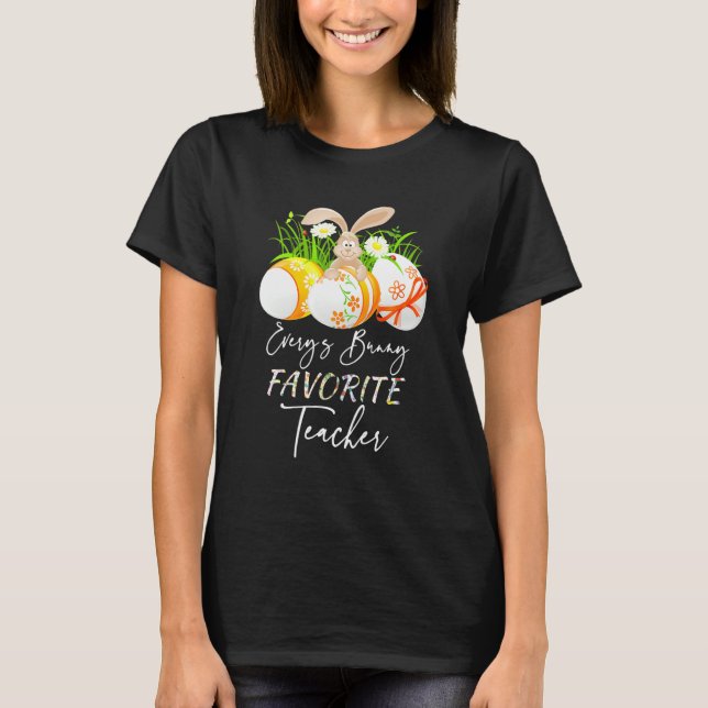Camiseta Ovos De Páscoa Engraçados Cada Um Dos Professores  (Frente)