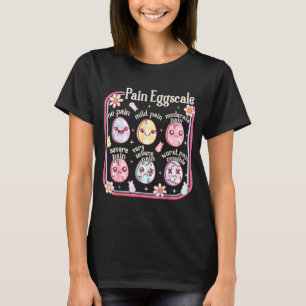 Camiseta ovos de Páscoa escala de dor enfermeira pedriátric