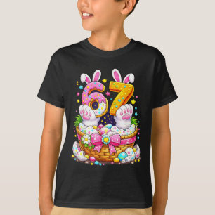 Camiseta Ovos de Páscoa fofos 67 orelhas de coelho doce sei