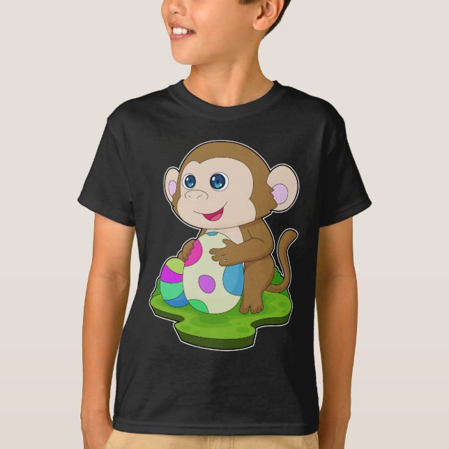 Camiseta Ovos de Páscoa macaco (Frente)