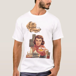Camiseta Ovos de Retro para Café da Manhã nesta economia