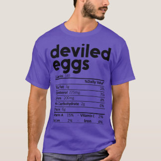 Camiseta Ovos Devilhados Fatos Nutricionais Dão Engraçados