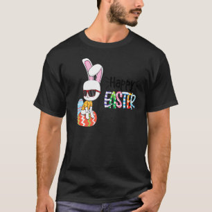 Camiseta Ovos do Felz pascoa do coelho Meninos Meninas Cria