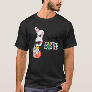 Camiseta Ovos do Felz pascoa do coelho Meninos Meninas Cria