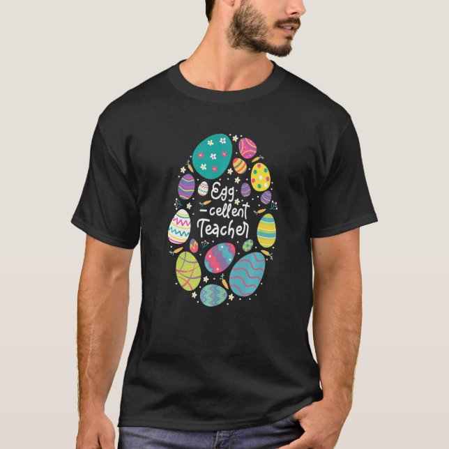 Camiseta Ovos Excelente Professor Ovos de Páscoa Professor  (Frente)