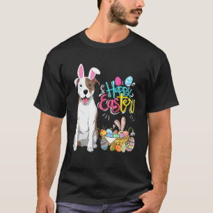 Camiseta Ovos Feliz Páscoa Coelho Cachorro Pitbull Meninos