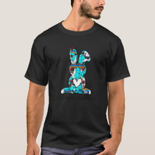 Camiseta Ovos Felizes Coelhinho da Páscoa Ocidental País Le