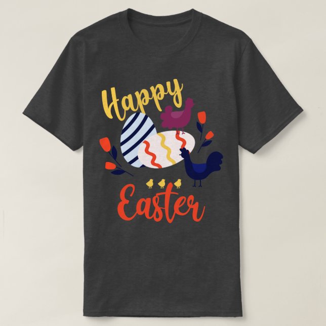 Camiseta Ovos felzs pascoa (Frente do Design)