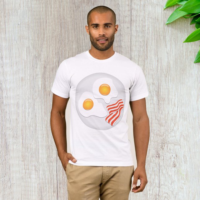 Camiseta Ovos Fresados E Almofadas De Bacon (Criador carregado)