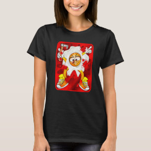 CAMISETA OVOS FRIGIDOS DE COMIDA DE COSTUME DE CASCA