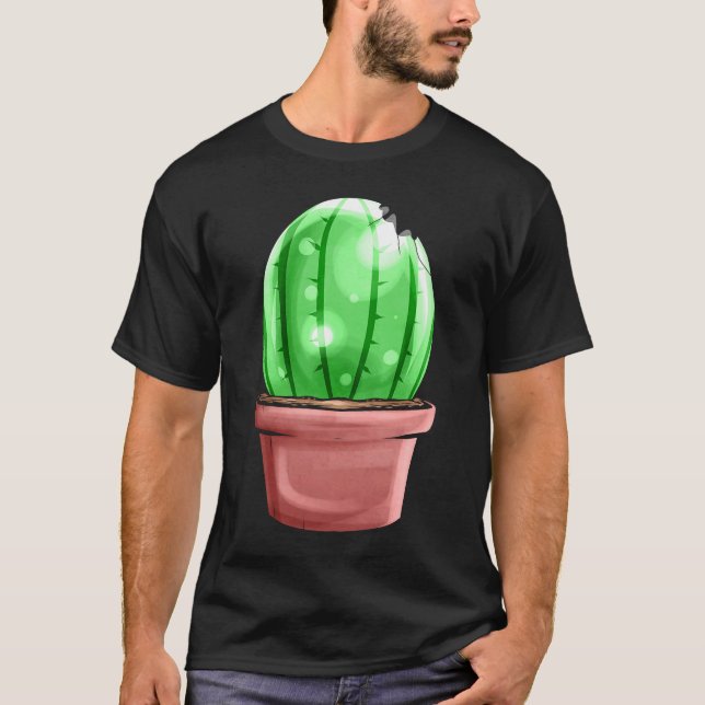Camiseta Ovos Pintados Parecem Uma Decoração De Cactus Para (Frente)