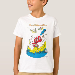 Camiseta Ovos Verdes e Presunto Não Gosto Em Nenhum Lugar