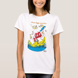 Camiseta Ovos Verdes e Presunto Não Gosto Em Nenhum Lugar