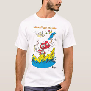Camiseta Ovos Verdes e Presunto Não Gosto Em Nenhum Lugar