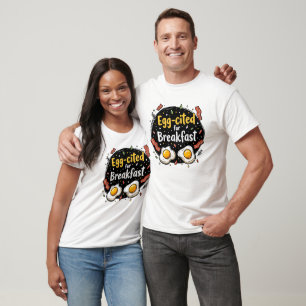 Camiseta Ovota citada para Design do Breakfast Funny Foodie