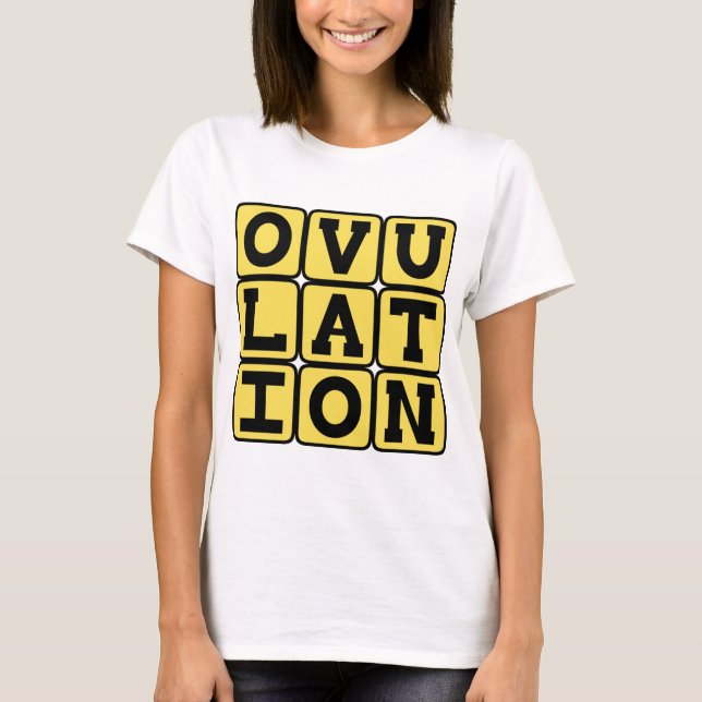 Camiseta Ovulação, Estágio da Gravidez (Frente)
